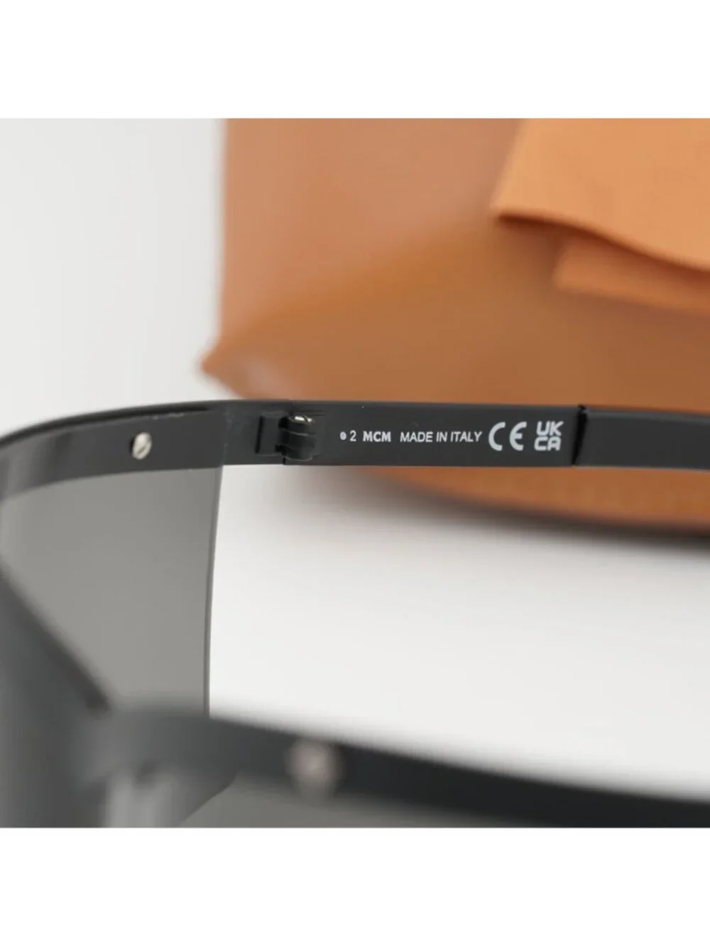 MCM MW0016 02A Shield Sunglasses – Black / Smoke